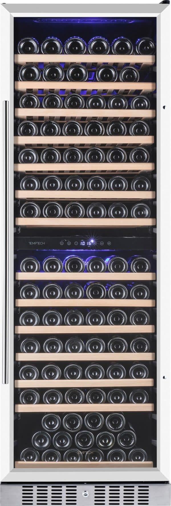 Temptech Premium vinkøleskab WP180DCS (rustfri stål)