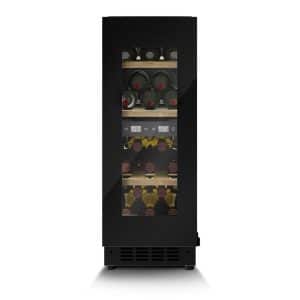 Caso 7719 WineDeluxe indbygget vinkøleskab 18 flasker, sort
